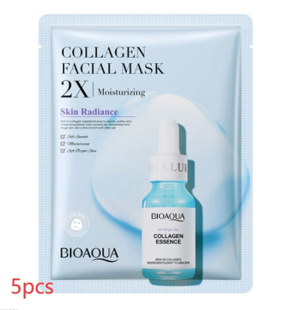 Masque facial au collagène hydratant et raffermissant Masque en tissu Acide hyaluronique Masques faciaux Soin de la peau Gel Soin de la peau