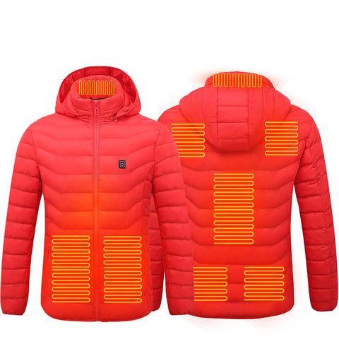 Nouvelle veste chauffante électrique USB en coton, manteau chauffant, vêtements thermiques, gilet chauffant pour homme, hiver