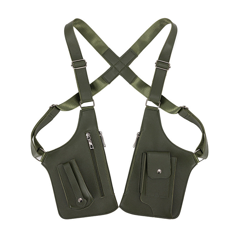 Sac bandoulière rétro homme - Sac à dos ajustable pour voyage, rangement, multifonctionnel