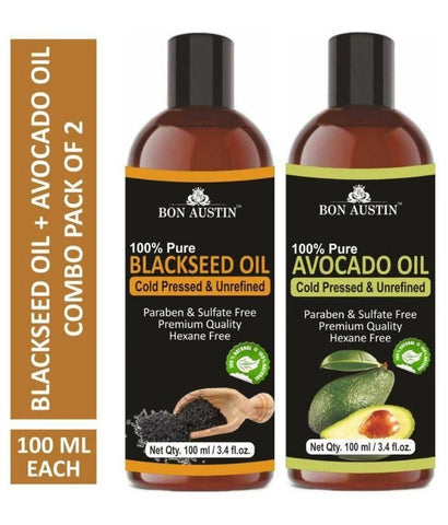 Bon Austin Huile Essentielle Premium de Nigelle et d'Avocat (Lot de 2)