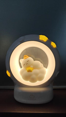 Lampe de nuit LED Chat endormi avec contrôle tactile