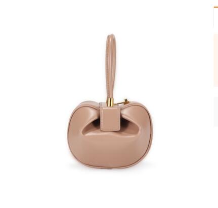 Leather handbags Europe and the United States fashion retro French niche design portable dumplings wonton handbags - Fashionner