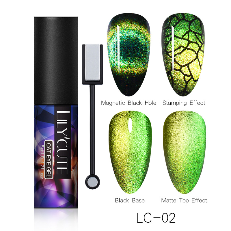 Magic Wide Cat Eye Nail Polish - Fashionner