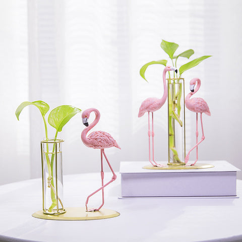 Décoration de chambre de fille Flamant rose hydroponique
