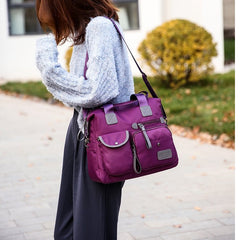 Large Capacity Multi-pocket Shoulder Bag For Women Nylon Waterproof Handbags Female Casual Commuting Messenger Crossbody Bags - Fashionner