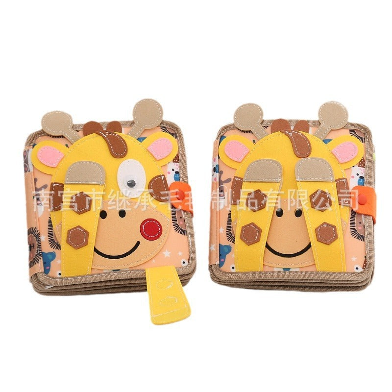 Children's Tear-proof Deer Good Night Felt Book Toy Early Education Pop-up Enlightenment