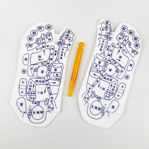 Reflexology Socks - Foot Massage Socks - Massage Relieve Tired Feet Socks Acupressure Foot Massager Reflexology Socks Foot Point Sock Foot Point Tool Physiotherapy Sock