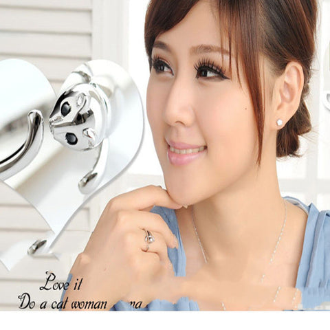 Bague en argent sterling S925, bague couple chat, bague de queue pour femme