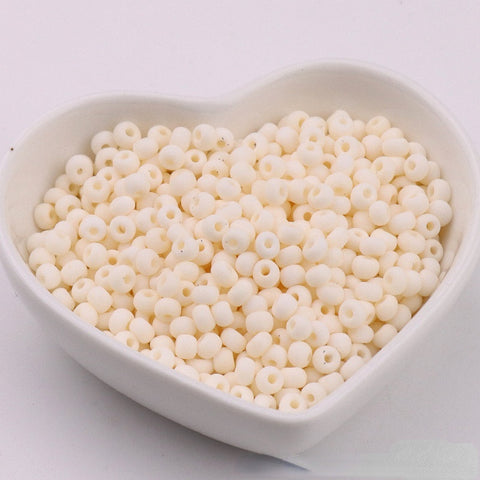 Perles de riz en verre Macaron Super Premium 4 mm