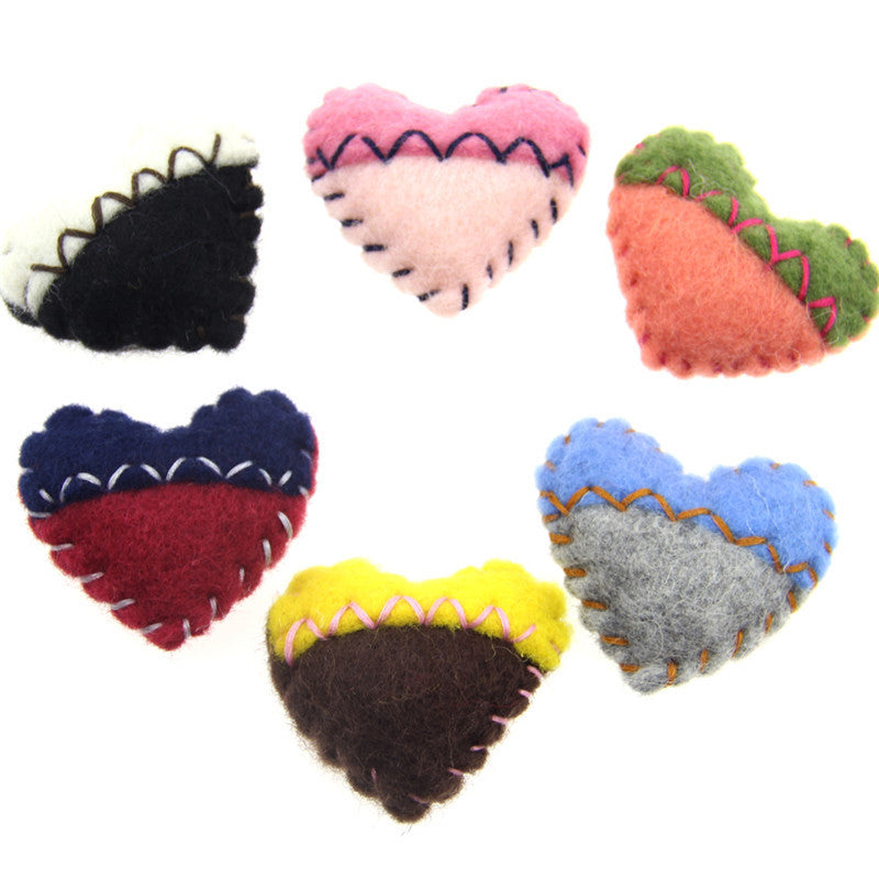 Hand-stitched Heart Felt Poke Poke Music