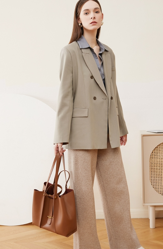 Cowhide Large Capacity Totes High-grade Women's Bag - Fashionner