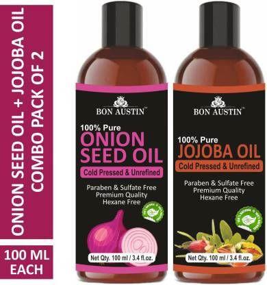 Bon Austin Huile Essentielle Premium de Graines d'Oignon et de Jojoba (Lot de 2)