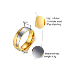 Stainless steel couple ring