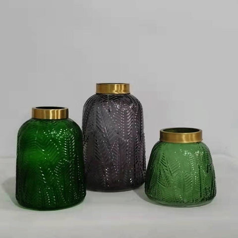 Vase en Verre Transparent Phnom Penh Fleurs Séchées Ornements Hydroponiques