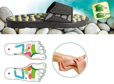 Chaussons de thérapie – Chaussons d'acupression et de thérapie manuelle magnétique Accu Paduka pour la circulation sanguine de tout le corps