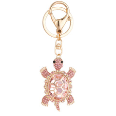 Color Diamond Metal Cute Turtle Car Key Ring