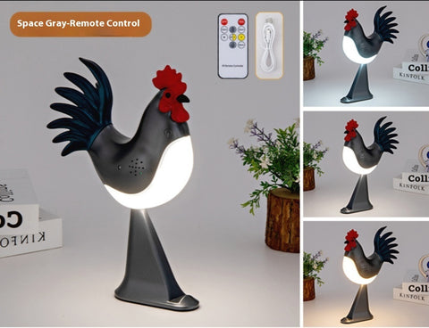 Lampe de Table Décorative Coq USB Originale Décoration Maison