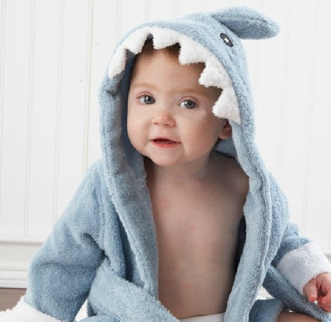 Serviettes de bain pour bébé en coton à capuche pour enfants, modèle animal de dessin animé mignon