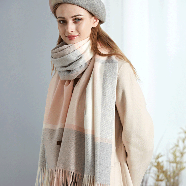 Buy Wool Plaid Women Autumn And Winter Warm Scarf online at Fashionner.