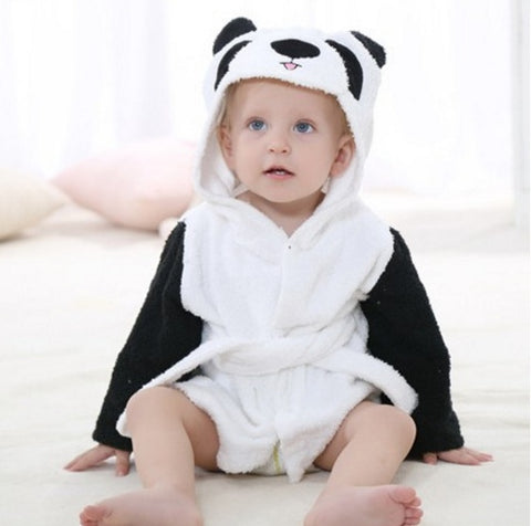 Serviettes de bain pour bébé en coton à capuche pour enfants, modèle animal de dessin animé mignon