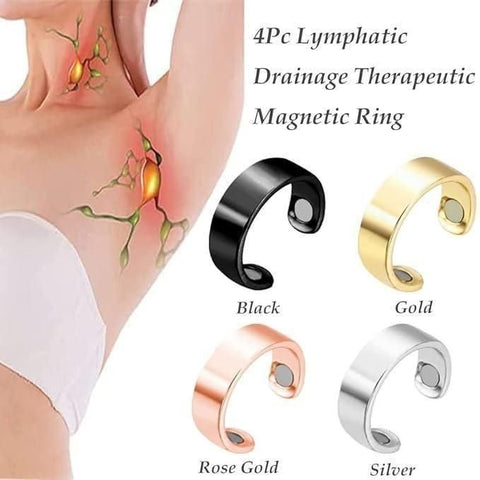 Anneau magnétique thérapeutique de drainage lymphatique pour hommes et femmes