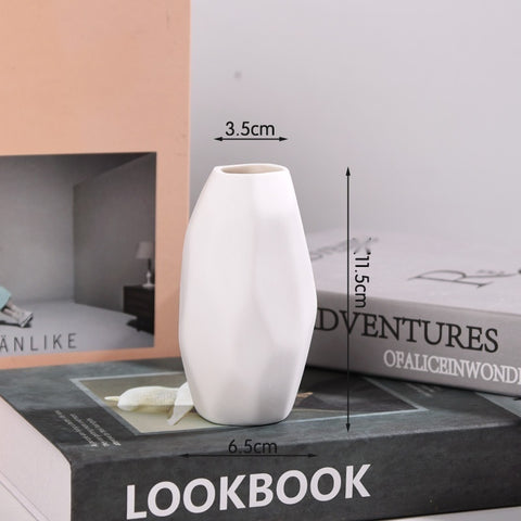Petit vase en céramique Mini arrangement floral Hydroponique Ornements décoratifs simples