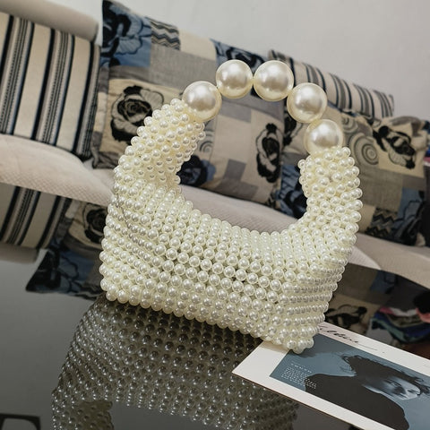 Sac de soirée tissé à la main, sac à perles, grand sac à perles, nouveau sac à main d'été tendance