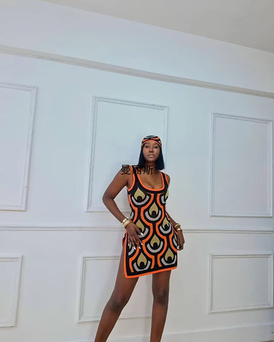 Women Knitted Print Long Sling Top Two Piece Set Lady Casual Sleeveless Square Neck Top Wide Leg Pants Pullover Knitwear Suits - Fashionner