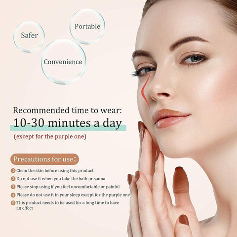 Pince de remodelage nasal en silicone, Dispositif de correction nasale Redresseur de pont de nez