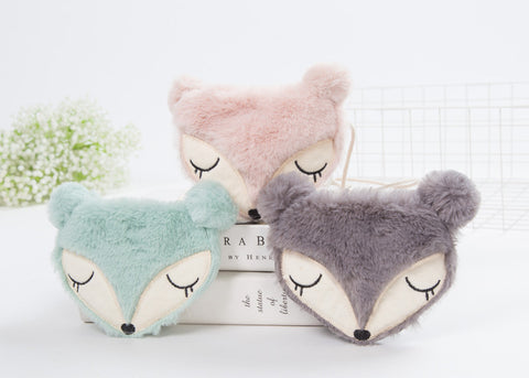 Sac en tissu mignon de dessin animé pour enfants, mini sac à main pour bébé, sac à bandoulière, petit renard