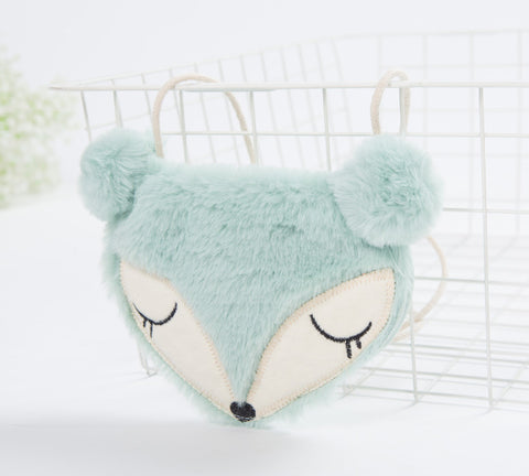 Sac en tissu mignon de dessin animé pour enfants, mini sac à main pour bébé, sac à bandoulière, petit renard