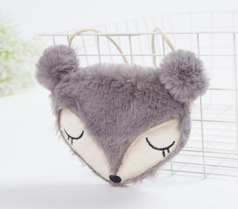 Sac en tissu mignon de dessin animé pour enfants, mini sac à main pour bébé, sac à bandoulière, petit renard