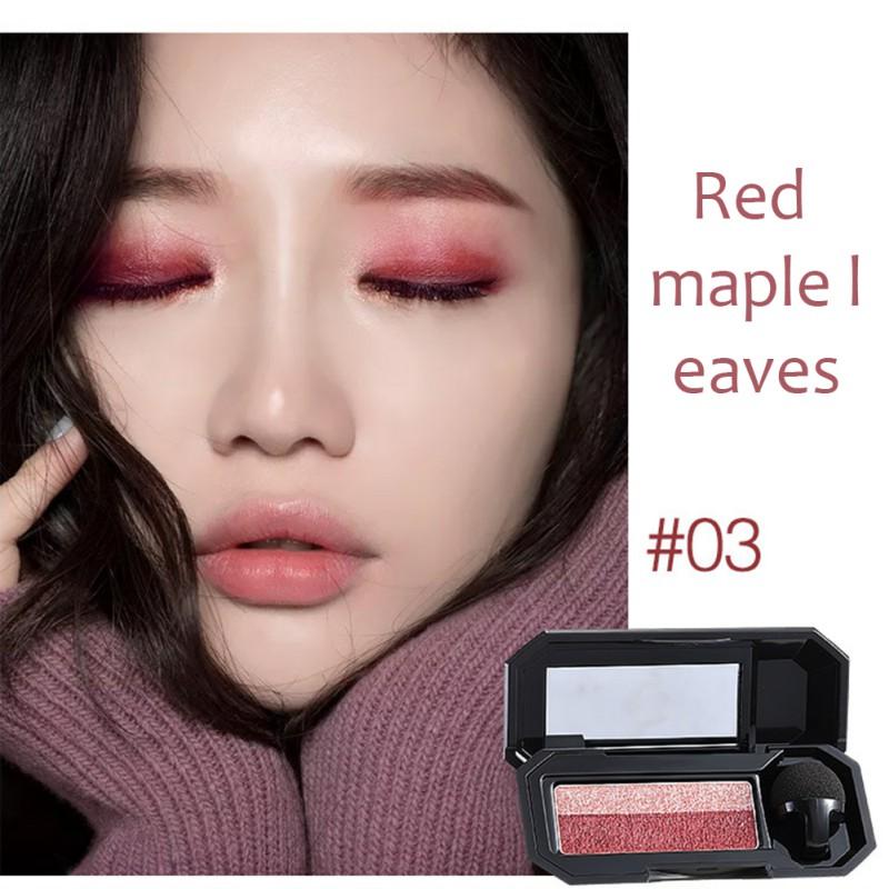 UBUB Brand Double Color Convenient Eyeshadow Makeup Palette Waterproof Pigment Shimmer Eye Color Cosmetics - Fashionner