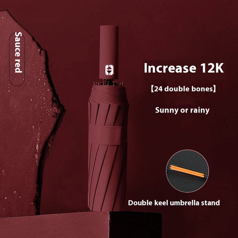 Umbrella Automatic 24-bone Oversized Sun Umbrella
