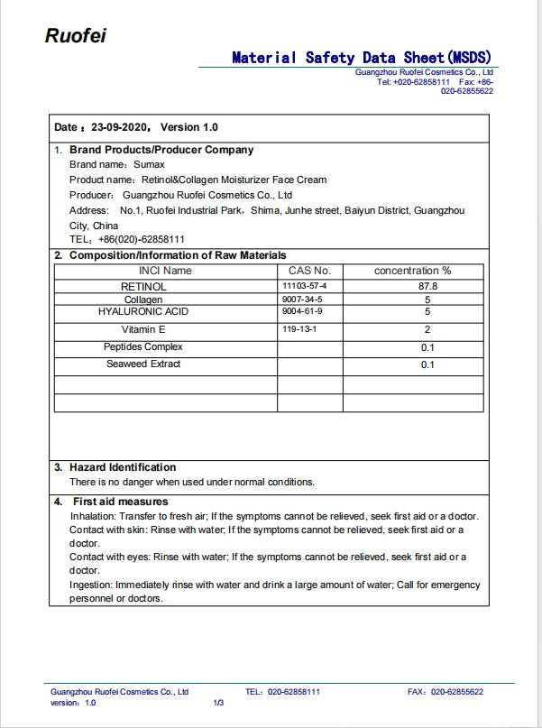 Retinol Cream - Korean Skincare - Best Skin Care Products - Retinol Eye Cream