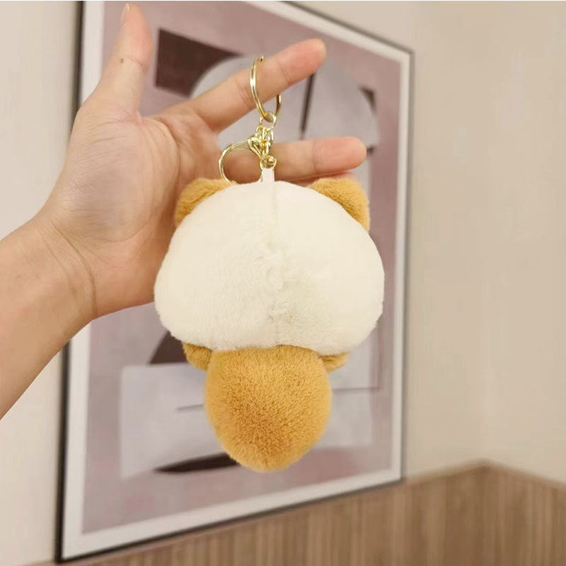 Creak Kitten Plush Doll Creative Schoolbag Keychain Pendant