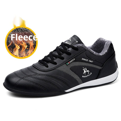 Chaussures en coton matelassées automne et hiver avec velours Baskets décontractées pour hommes