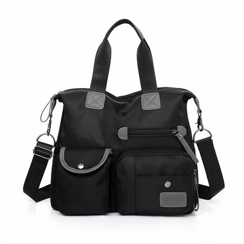 Large Capacity Multi-pocket Shoulder Bag For Women Nylon Waterproof Handbags Female Casual Commuting Messenger Crossbody Bags - Fashionner
