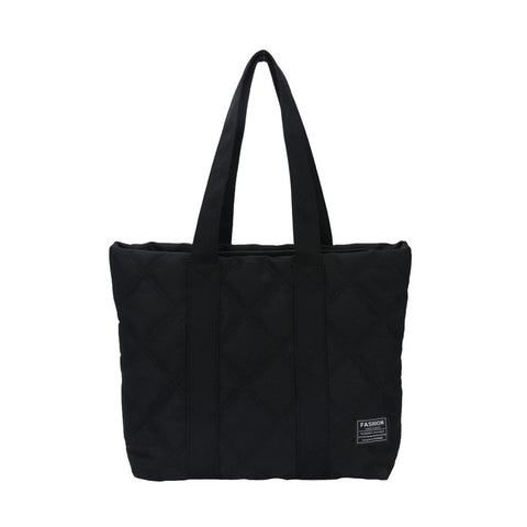 Commuter Hand-carrying Bag Diamond Quilted Big Bag - Fashionner