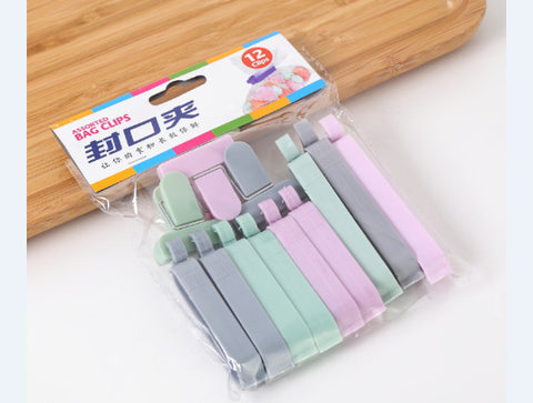 Snack Plastic Sealing Clip 12 Pack Food Sealer Freshness Sealer