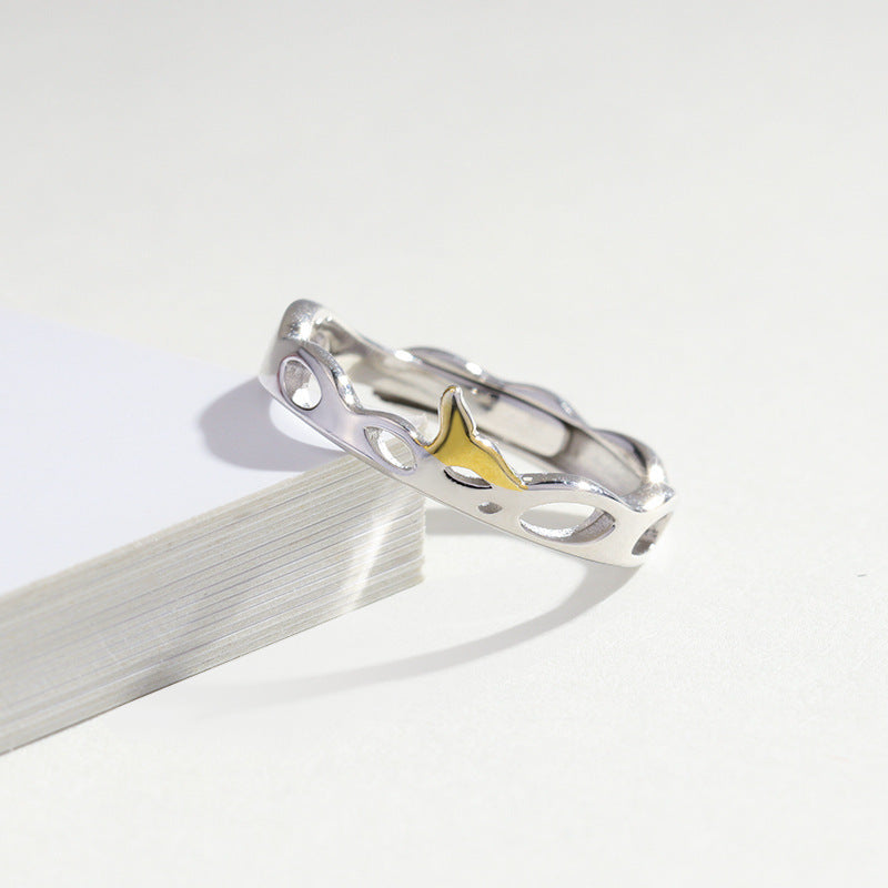 Couple Fashion Sterling Silver Ring