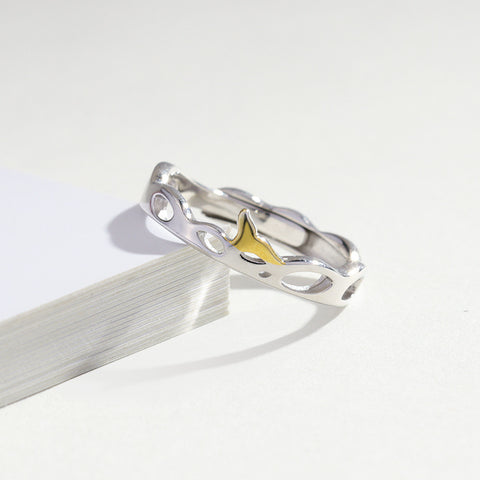 Bague en argent sterling pour couple