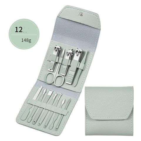 Professional Scissors Nail Clippers Set Ear Spoon Dead Skin Pliers Nail Cutting Pliers Pedicure Knife Nail Groove Trimmers - Fashionner