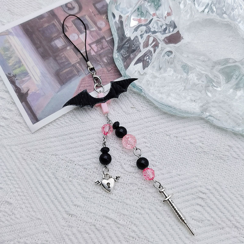 Flame Love Tassel Phone Chain Pendant