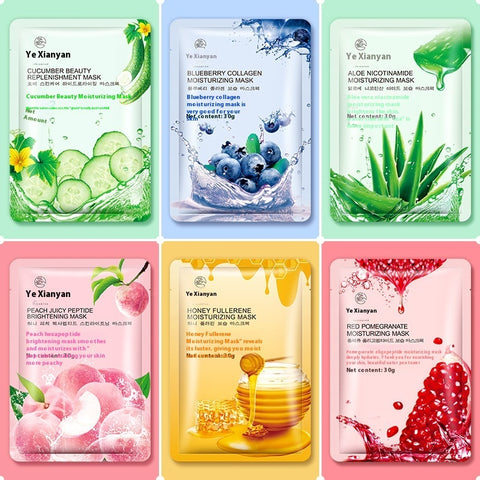 Masque Hydratant Collagène Myrtille 30g Aloès Nicotinamide