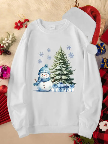 Pull à col rond de Noël pour femmes