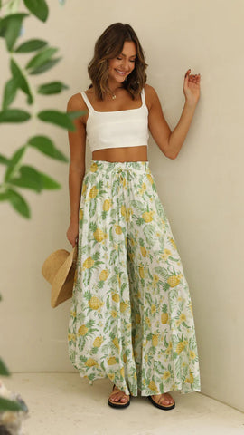 Womens Pants Wide Leg Loose Comfy Lounge Sweatpants With Pockets - Fashionner