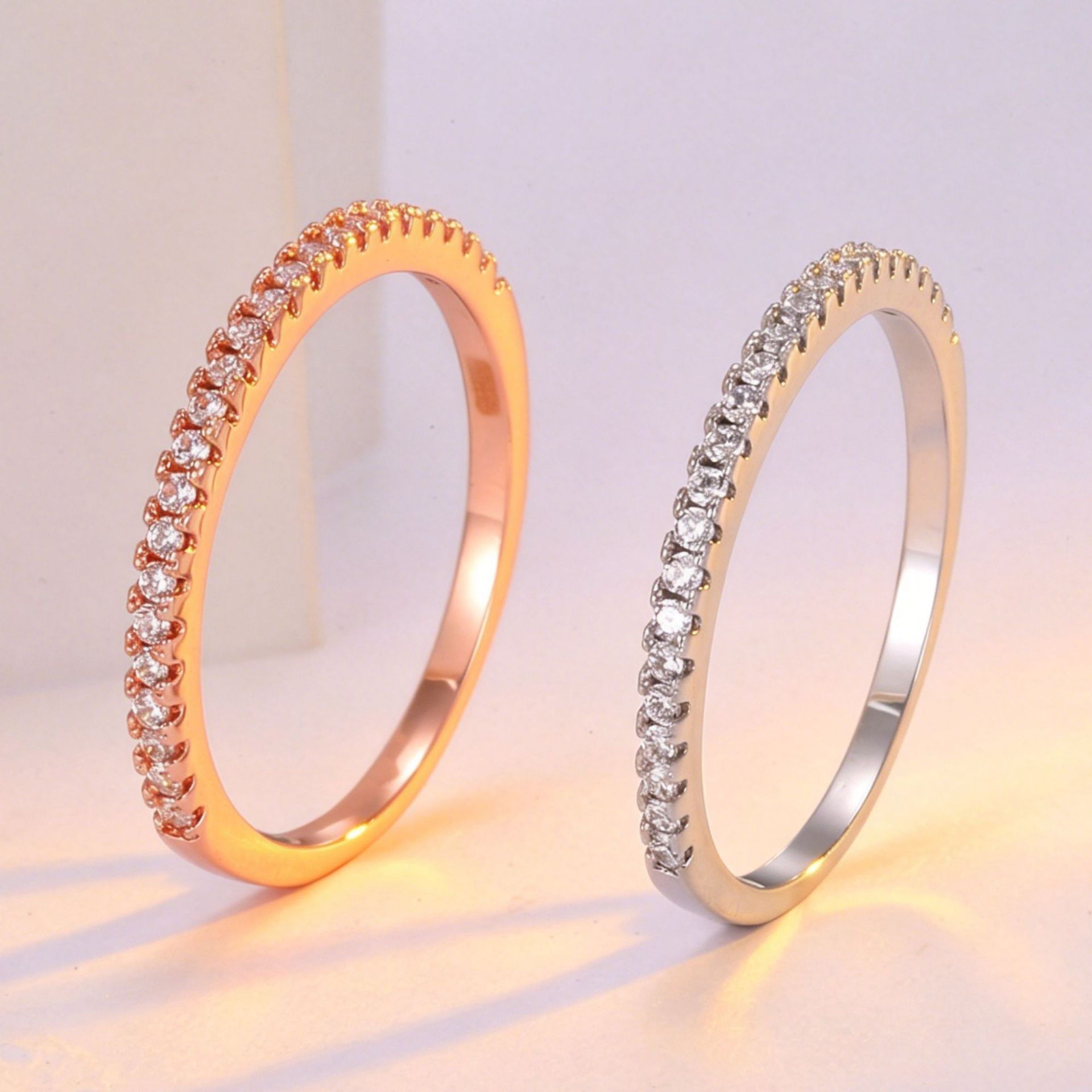 Buy Half Wrap Fully Paved Ring For Women Featuring Micro Paved Cubic Zirconia online at Fashionner.