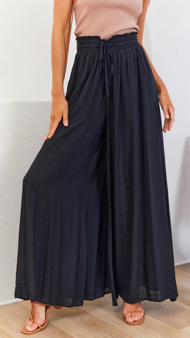Womens Pants Wide Leg Loose Comfy Lounge Sweatpants With Pockets - Fashionner