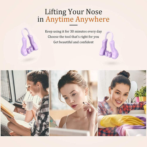 Pince de remodelage nasal en silicone, Dispositif de correction nasale Redresseur de pont de nez
